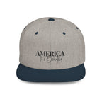 Embroidered Snackback Cap-"America The Beautiful"- Casual Hat, Outdoor Apparel, Summer Fashion, Gift for Him/Her, Festival Accessory