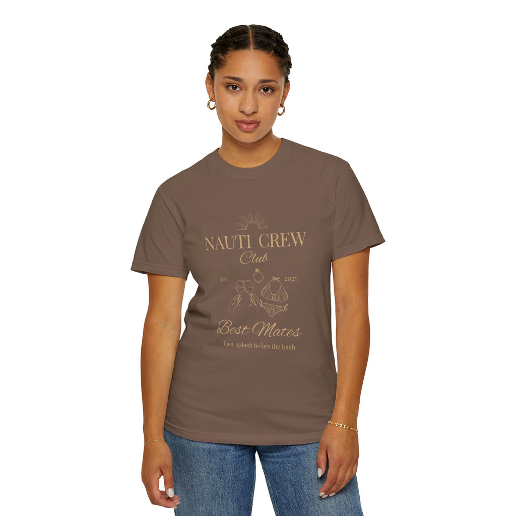 Matching "Nauti Crew-Best Mates" -T-Shirt, Pefect for Bachelorette and Wedding Parties- Unisex Vacation Top, Sailor Humor Apparel