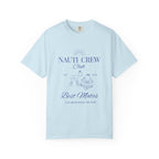 Matching shirt- "Nauti Crew-Best Mates" T-shirt, Unisex Garment-Dyed Tee for Bachelorette and Wedding Parties by the Lake-Perfect for Summer Vacations, Boating Trips, Family Gatherings