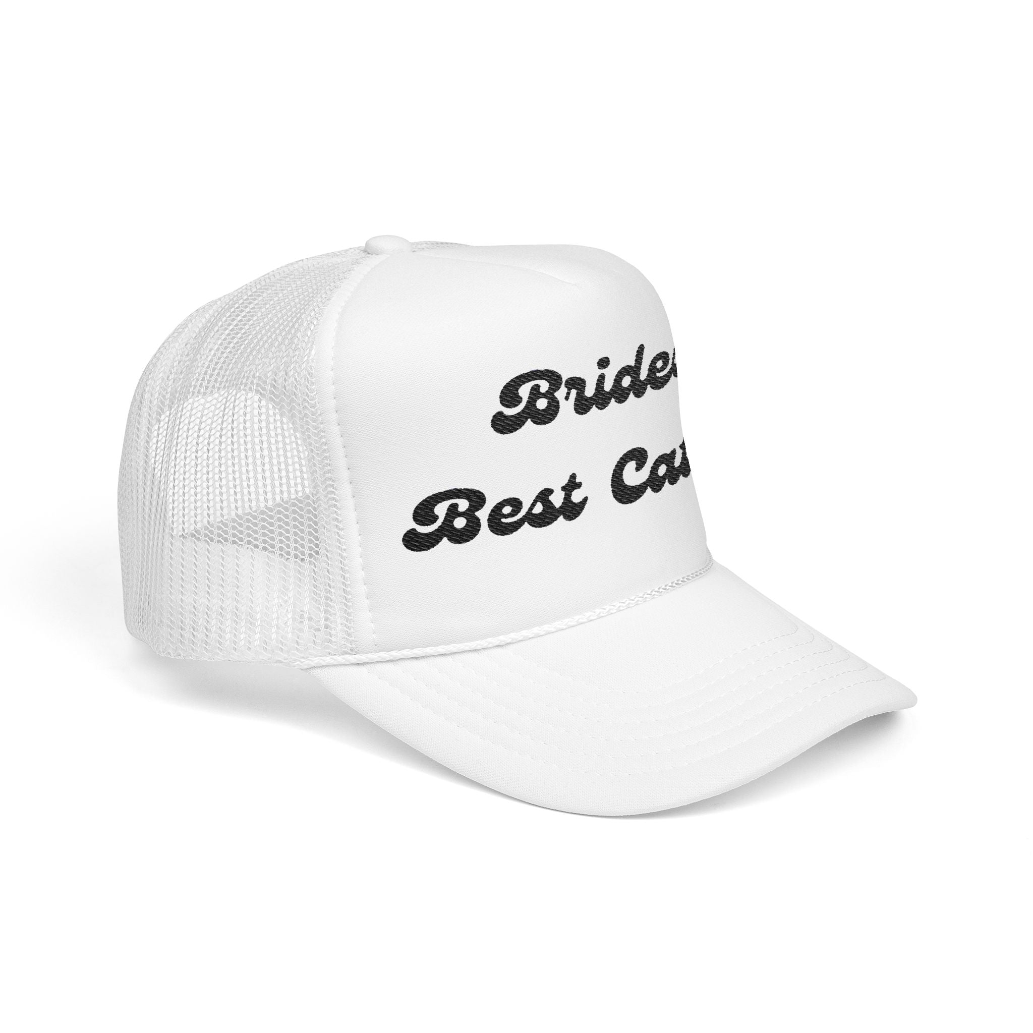 "Brides Best Catch" -Foam Trucker Hat – Embroidered- Perfect for Bachelorettes and Wedding Parties
