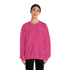 Adult- "Return To" (Front) - "Old Saybrook" (Back) -White Writing -Unisex Crewneck Sweatshirt