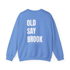 Adult- "Return To" (Front) - "Old Saybrook" (Back) -White Writing -Unisex Crewneck Sweatshirt