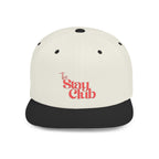 "The Stay Club"  Stylish Flat Bill Snapback Hat - Perfect Gift for Brunettes, Casual Outfits, Outdoor Events, Seasonal Fashion, Trendy Accessories