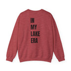Adult- "Born for this"- (Front)  "In My Lake Era" (Back)- Black Writing- Unisex Crewneck Sweatshirt