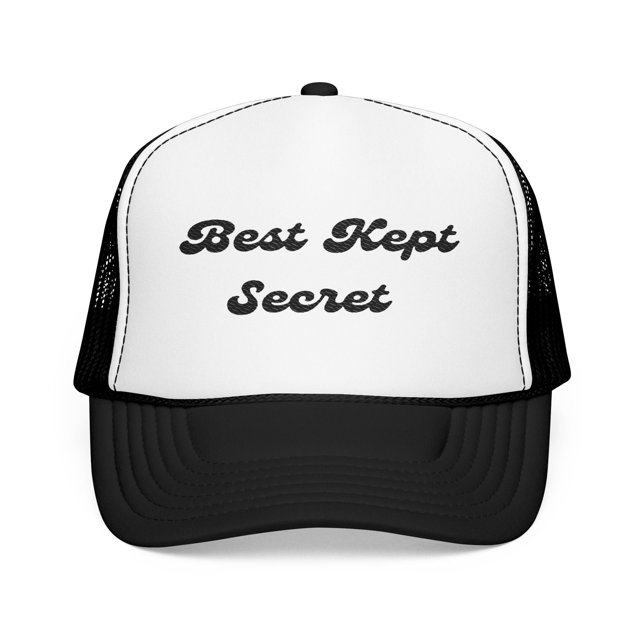 Best Kept Secret- Foam Trucker Hat - Stylish Embroidered Cap for Everyday Adventures