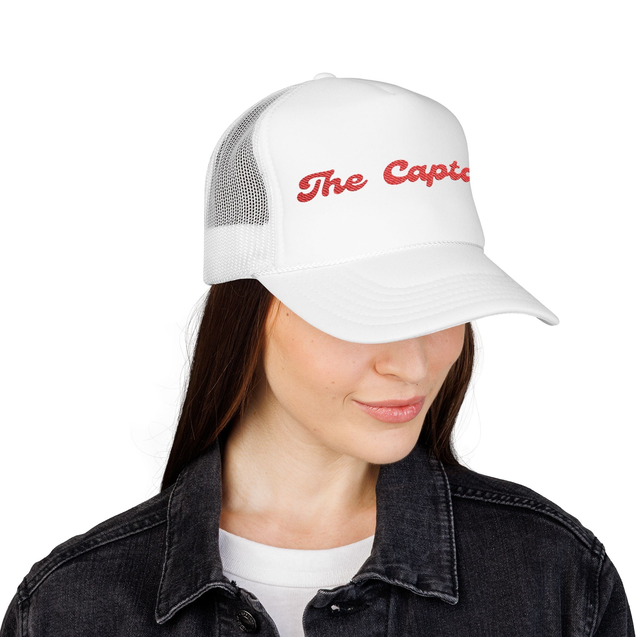 "The Captain"- Foam Trucker Hat, Embroidered Cap, BBQ Hat, Perfect Gift for Grilling Enthusiasts, Summer BBQ Accessory, Fun Party Hat