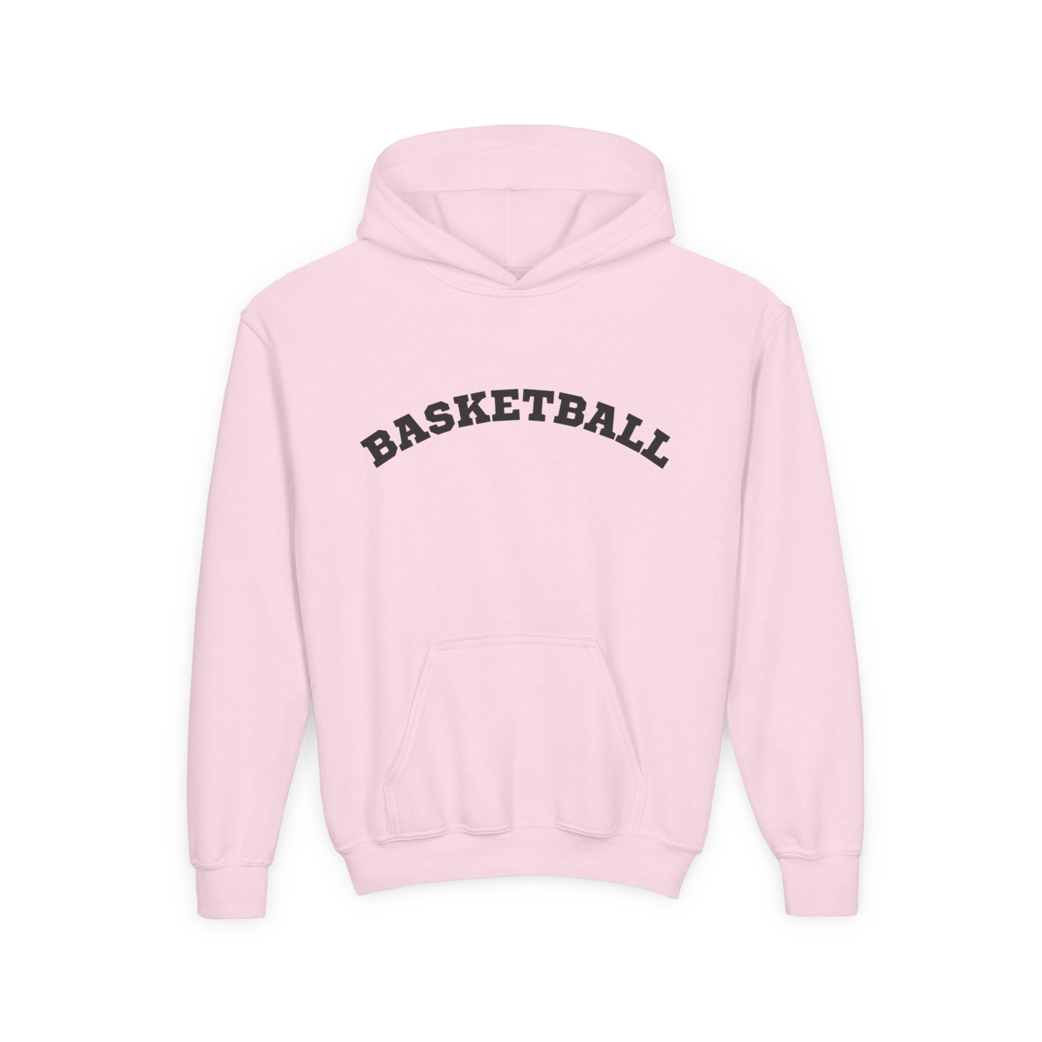 Youth Hoodie "Basketball" - Choose Your Color-Sports Apparel, Gift for Young Athletes, Team Spirit, Cozy Sweatshirt, Game Day Ready