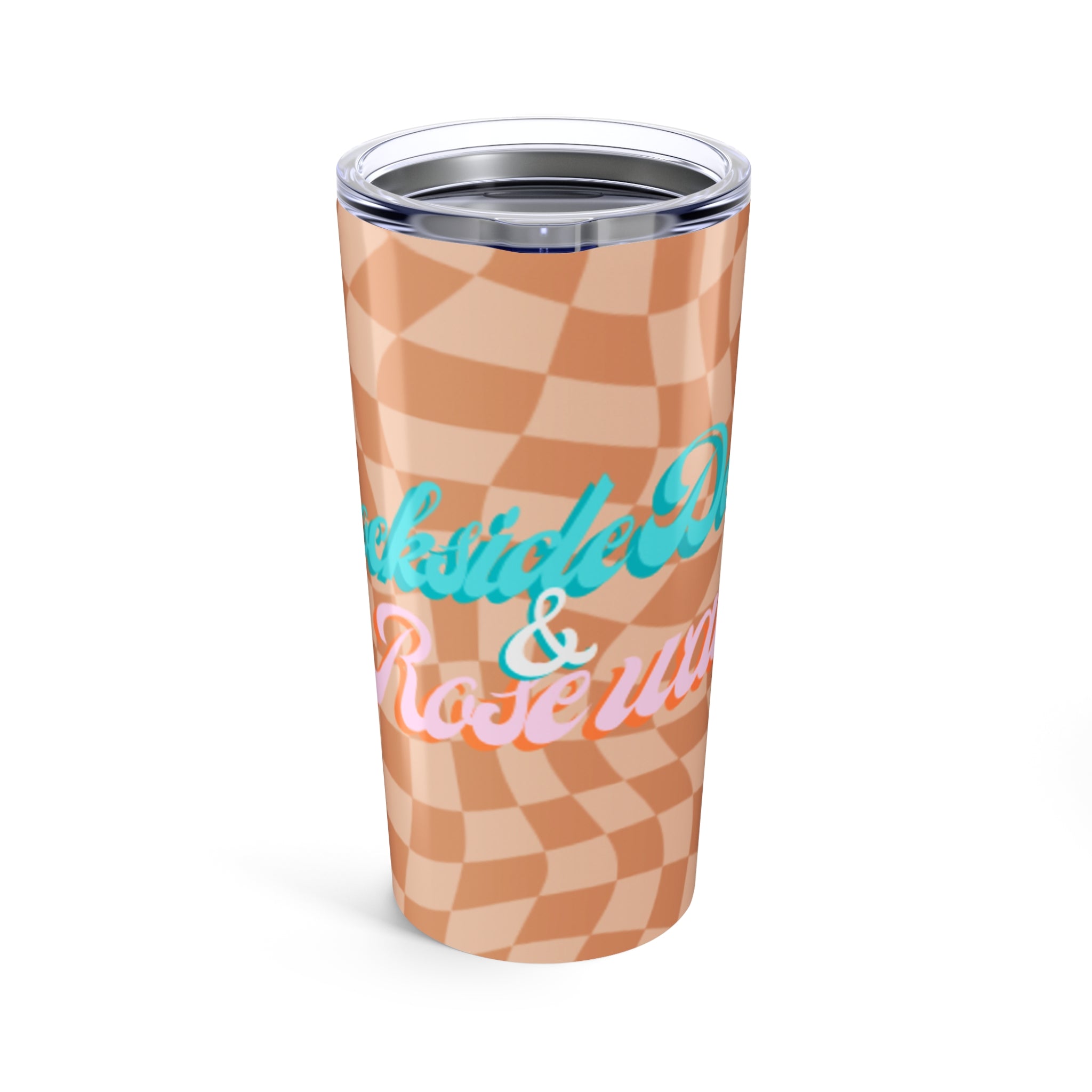 "Dockside Days & Rose Waves"-Trendy Tumbler 20oz with Checkered Design | Stylish Drinkware for Coffee Lovers, Gift for Birthdays, Travel Mug, Personalized Cup, [...]