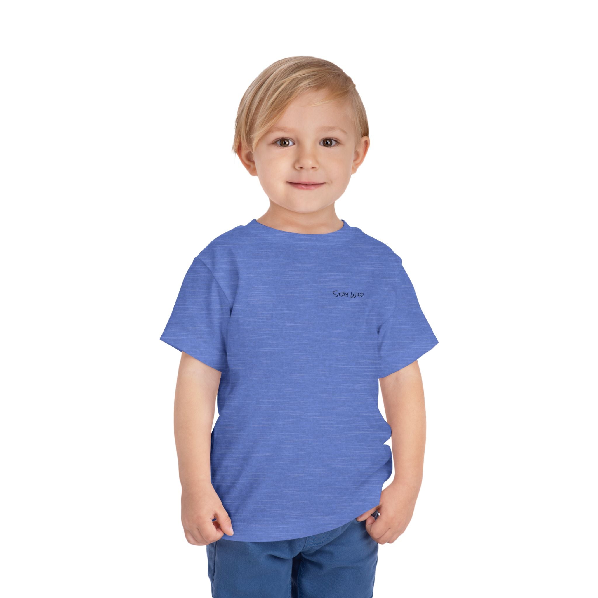 Toddler (2T-5T)- "Stay Wild" (Front) "Walk. Run. Wakeboard." (Back) -Short Sleeve Tee