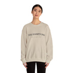 Adult- "The Hamptons" - Black Writing- Crewneck Sweatshirt