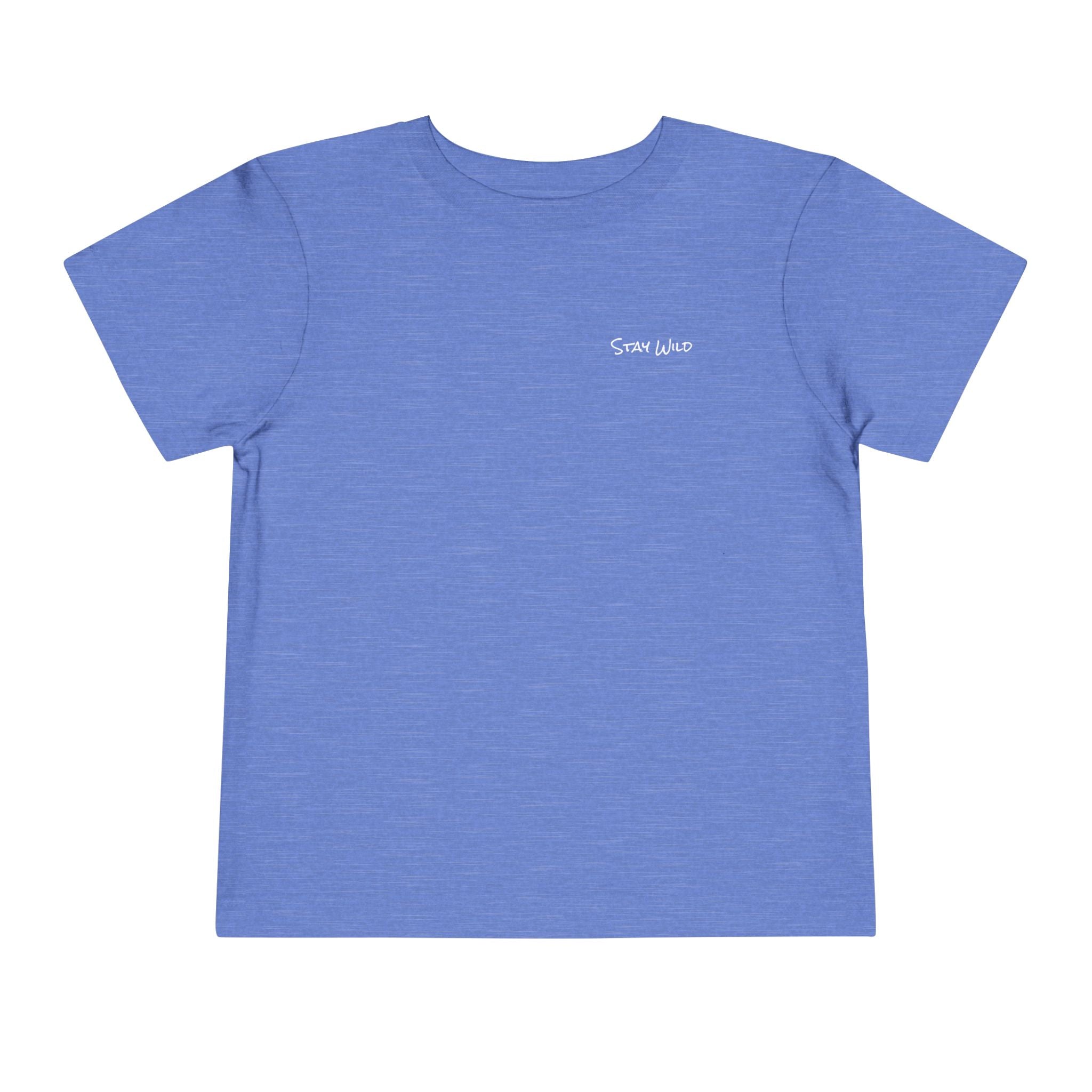 Toddler (2T-5T) - "Stay Wild" (Front) 'Walk. Run. Wakeboard. '(Back)- White Writing, Short Sleeve Tee