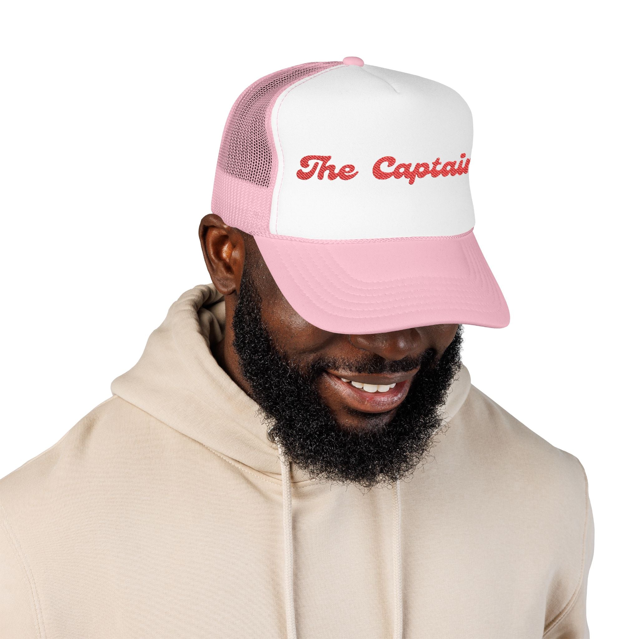"The Captain"- Foam Trucker Hat, Embroidered Cap, BBQ Hat, Perfect Gift for Grilling Enthusiasts, Summer BBQ Accessory, Fun Party Hat