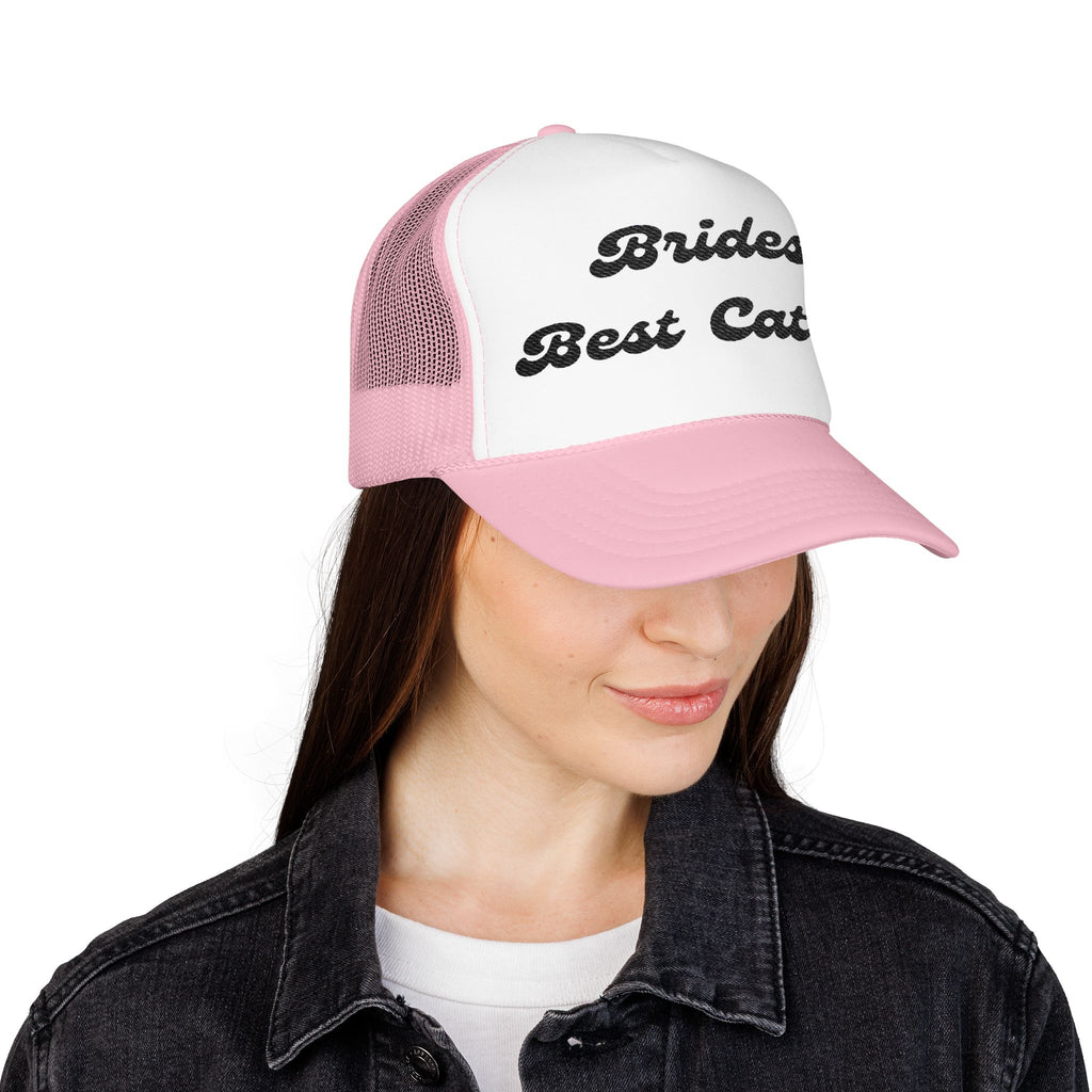 "Brides Best Catch" -Foam Trucker Hat – Embroidered- Perfect for Bachelorettes and Wedding Parties