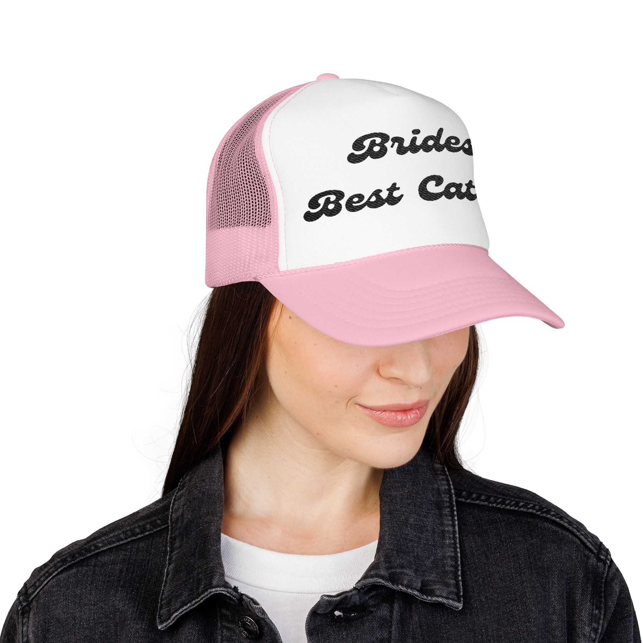 "Brides Best Catch" -Foam Trucker Hat – Embroidered- Perfect for Bachelorettes and Wedding Parties