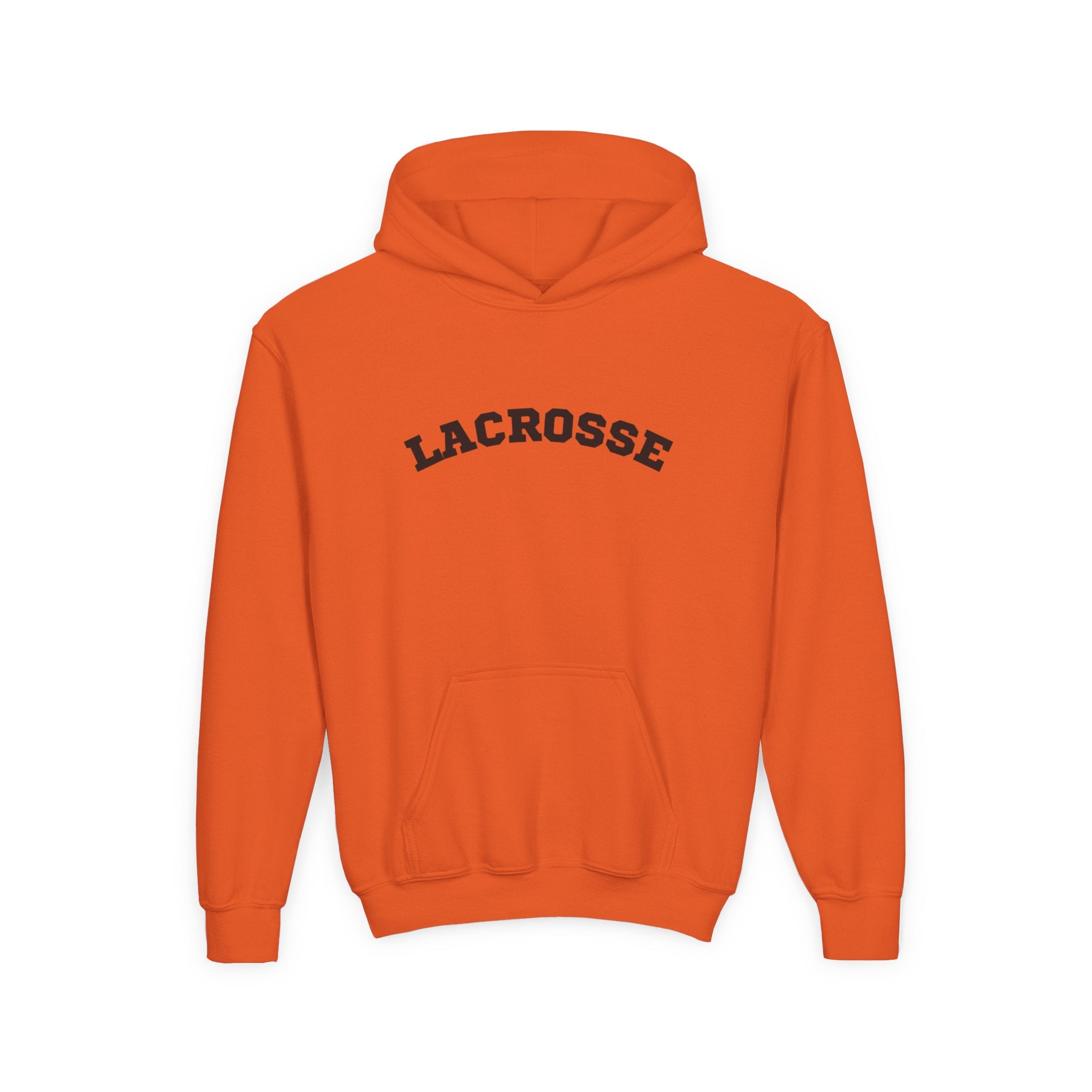 Youth Hoodie "Lacrosse" - Choose Your Color  -Sports Apparel, Gift for Young Athletes, Team Spirit, Cozy Sweatshirt, Game Day Ready