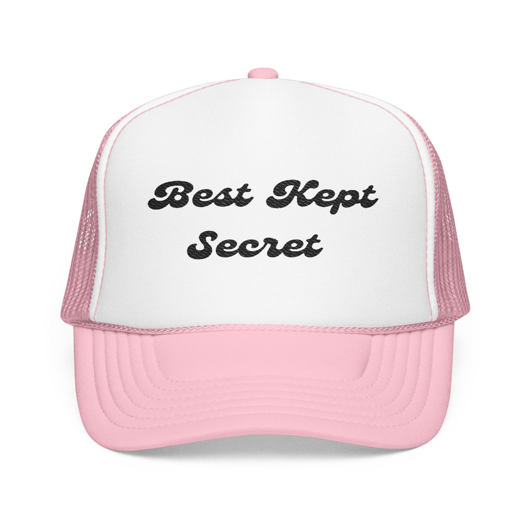 Best Kept Secret- Foam Trucker Hat - Stylish Embroidered Cap for Everyday Adventures