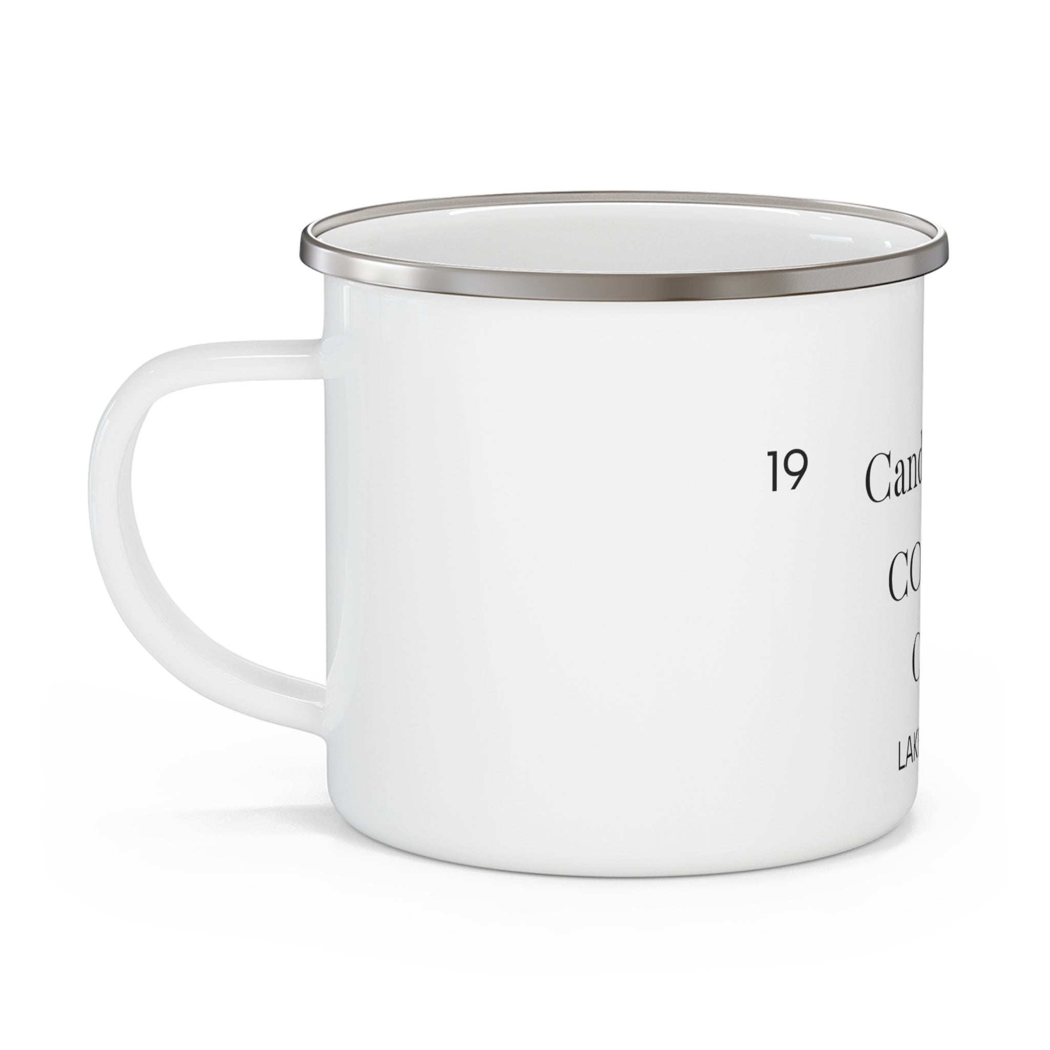 "Candlewood Coffee Club-Lake Edition"- Enamel Camping Mug | Outdoor Adventure Gift, Coffee Lovers, Camping Gear, Lake Edition