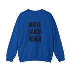 Adult- "Salty AF..." (Front) "White Sands Beach -Old Lyme, CT" (Back) With Flag on Sleeve- Unisex Crewneck