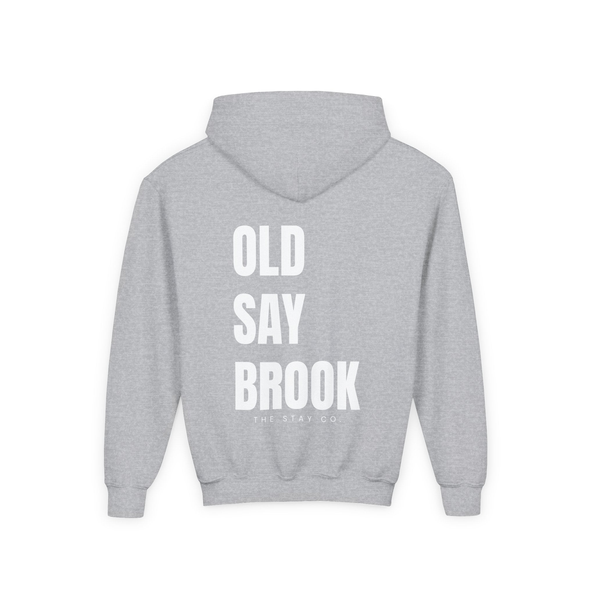 Youth Old Saybrook Hoodie with Logo On Front