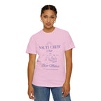 Matching shirt- "Nauti Crew-Best Mates" T-shirt, Unisex Garment-Dyed Tee for Bachelorette and Wedding Parties by the Lake-Perfect for Summer Vacations, Boating Trips, Family Gatherings