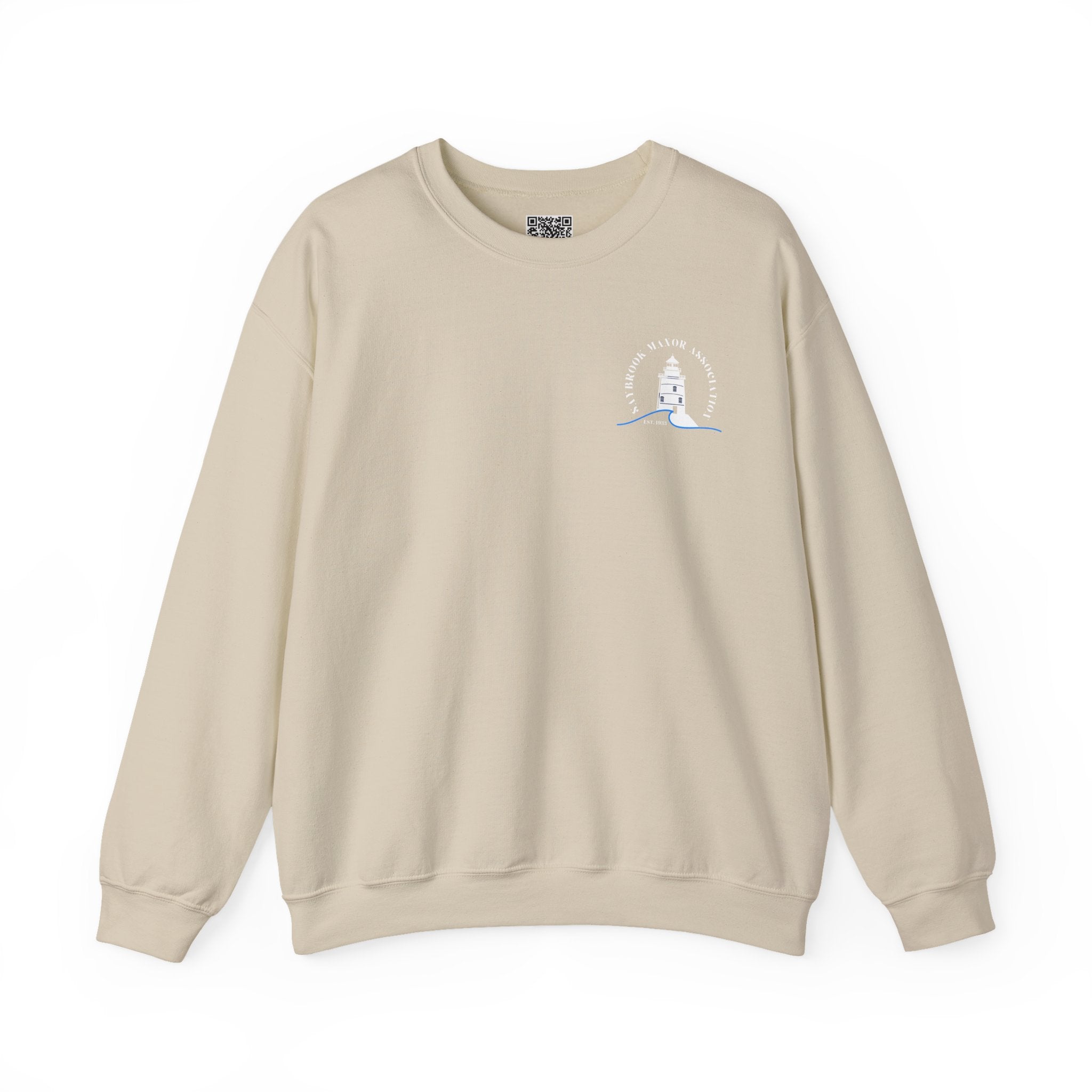 Adult- Old Saybrook Crewneck Sweatshirt With Association Logo On Front