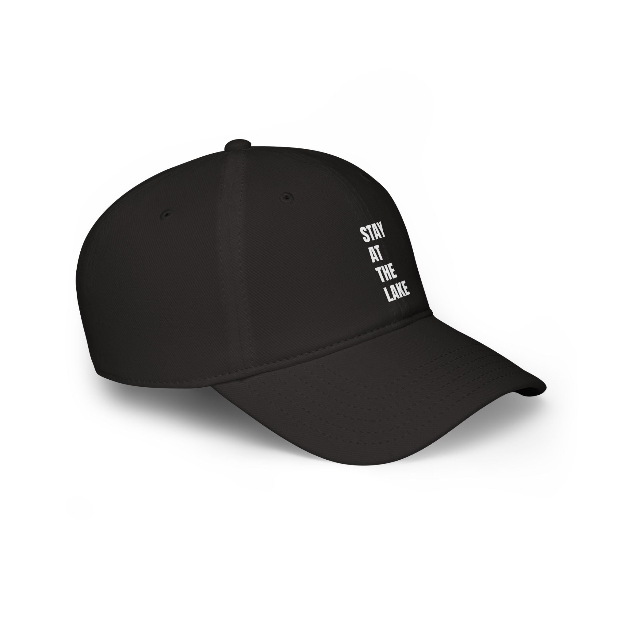 "Stay at the Lake"- Low Profile Baseball Cap with Velcro Back
