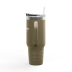 Travel Mug -40oz Insulated Cup- "East Coast" In White Writing