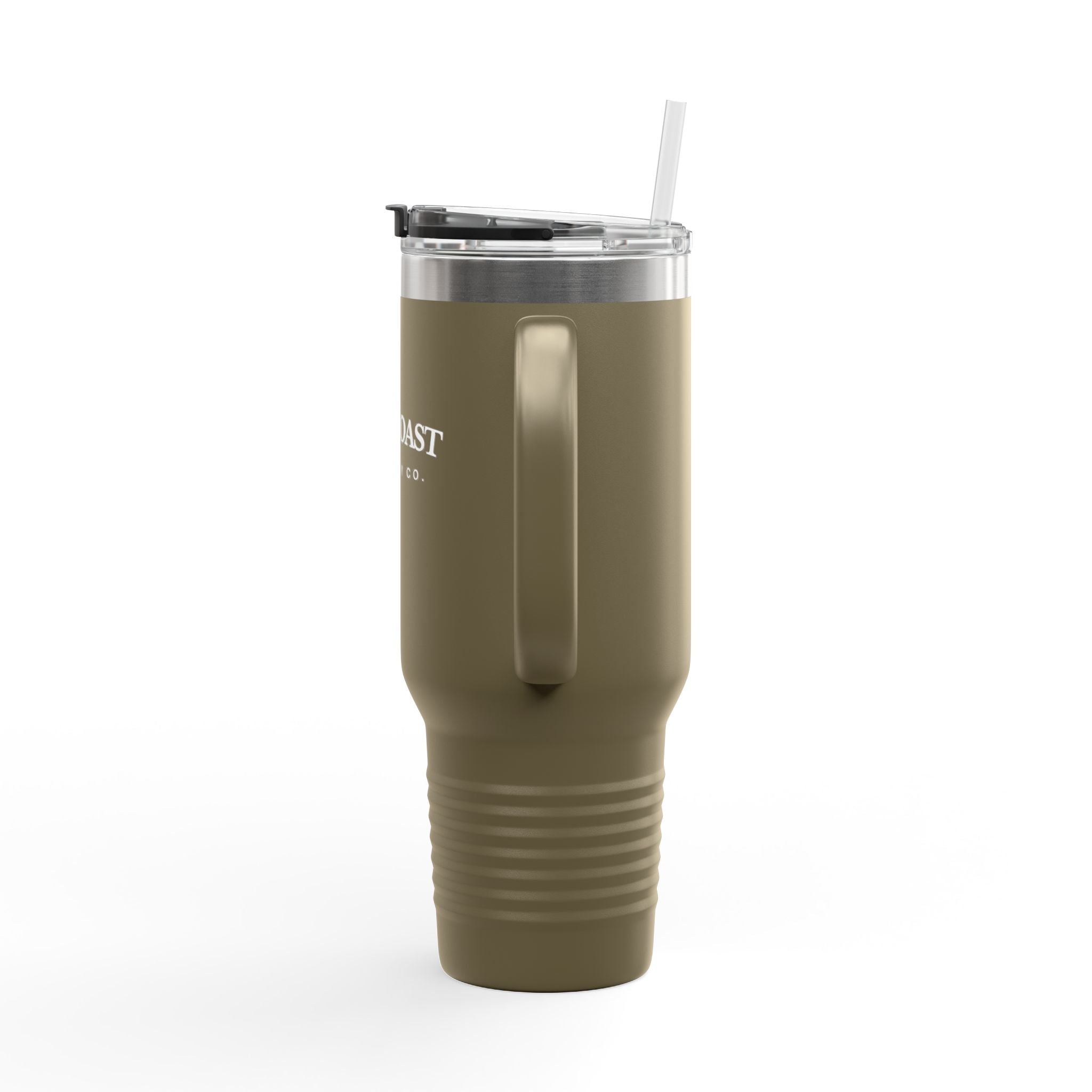 Travel Mug -40oz Insulated Cup- "East Coast" In White Writing