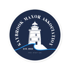 Saybrook Manor Association Lighthouse Round Stickers