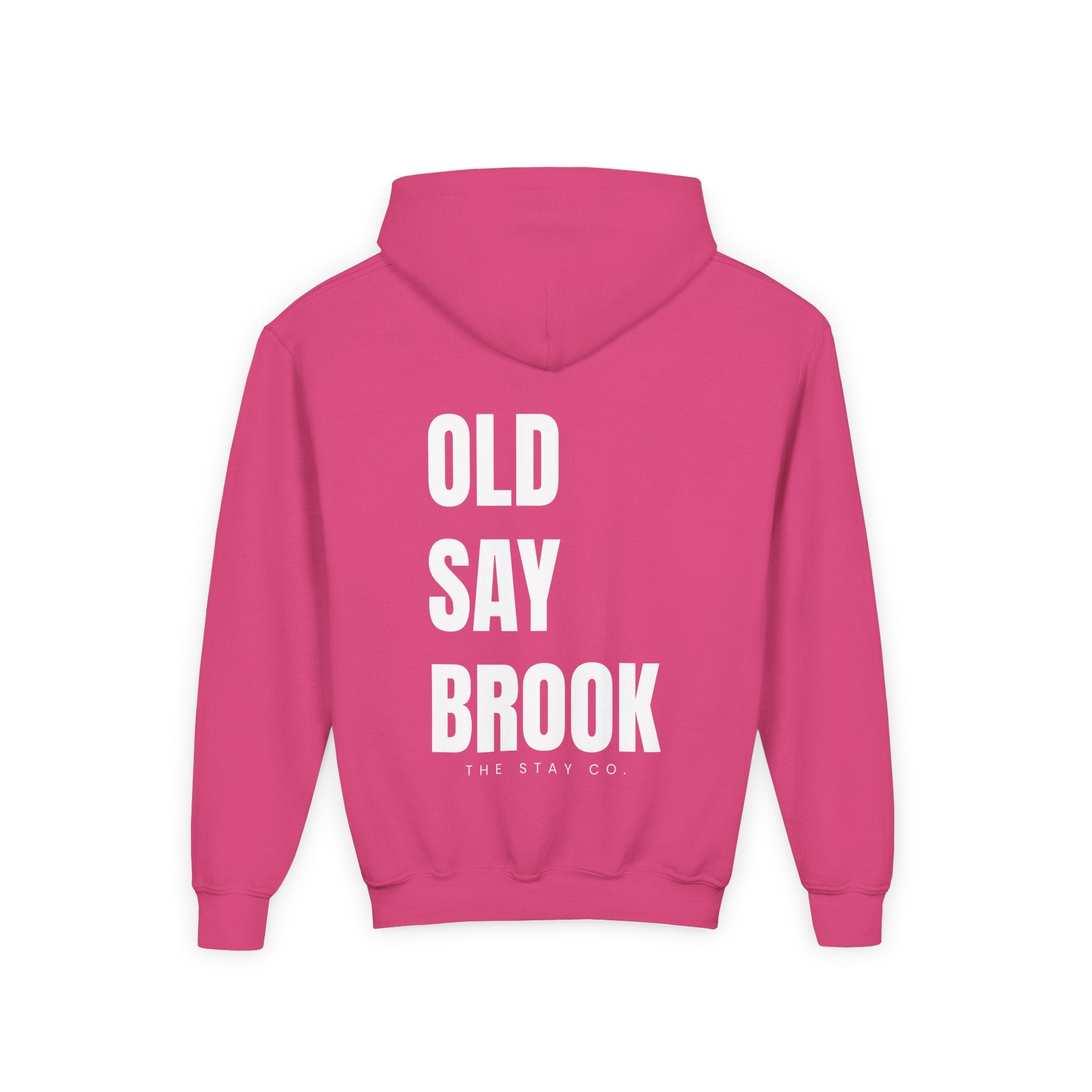 Youth Old Saybrook Hoodie with Logo On Front