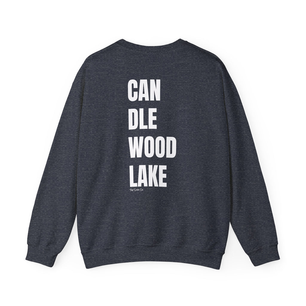 Catch Me at Candlewood Lake Crewneck (White Text)