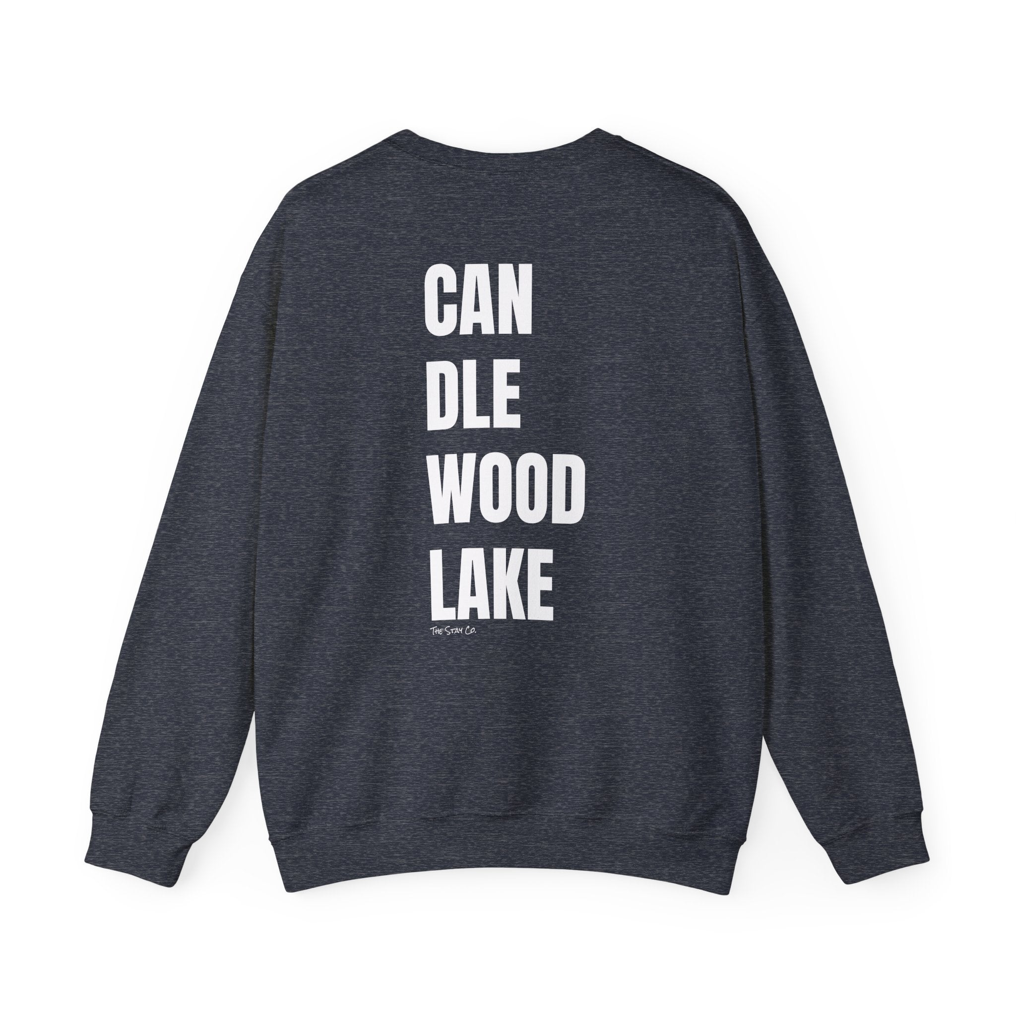Catch Me at Candlewood Lake Crewneck (White Text)