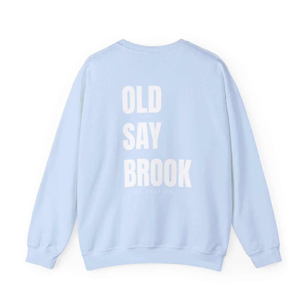 Adult- Old Saybrook Crewneck Sweatshirt With Association Logo On Front