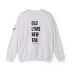 Adult- "Salty AF" (Front) "Old Lyme New Tan" (Back)- with Flag -Unisex Crewneck