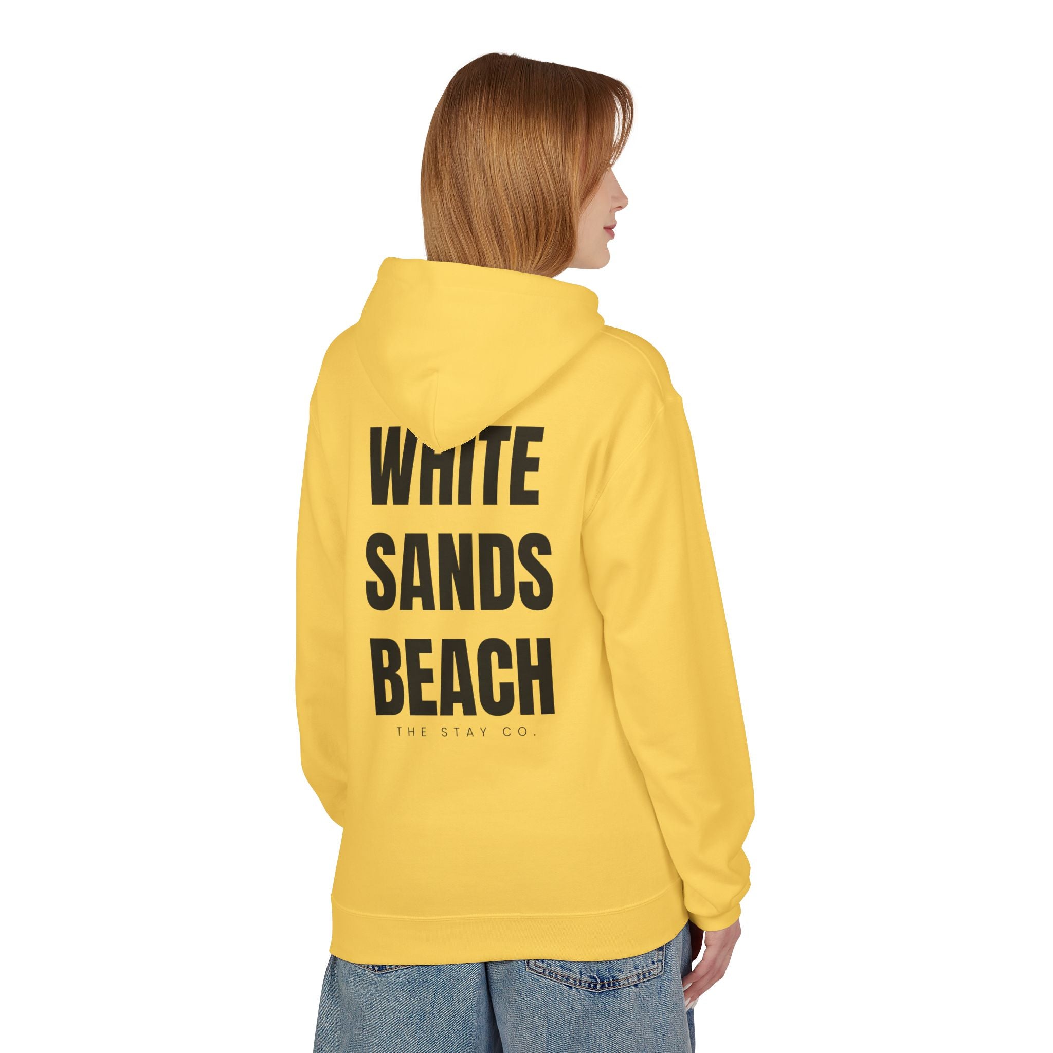 Adult- "Out Of Office" (Front) "White Sands Beach" (Back) - Hoodie