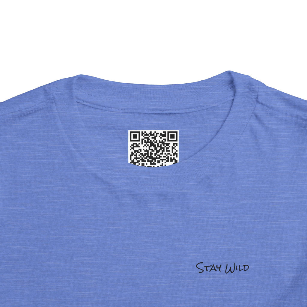 Toddler (2T-5T) - "Stay Wild" (Front) - "Stay Wild Lake Child" (Back) -Black Writing Short Sleeve Tee