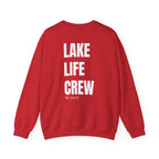 Adult- "Made For This"- (Front)  "Lake Life Crew" (Back)- White Writing- Unisex Crewneck Sweatshirt
