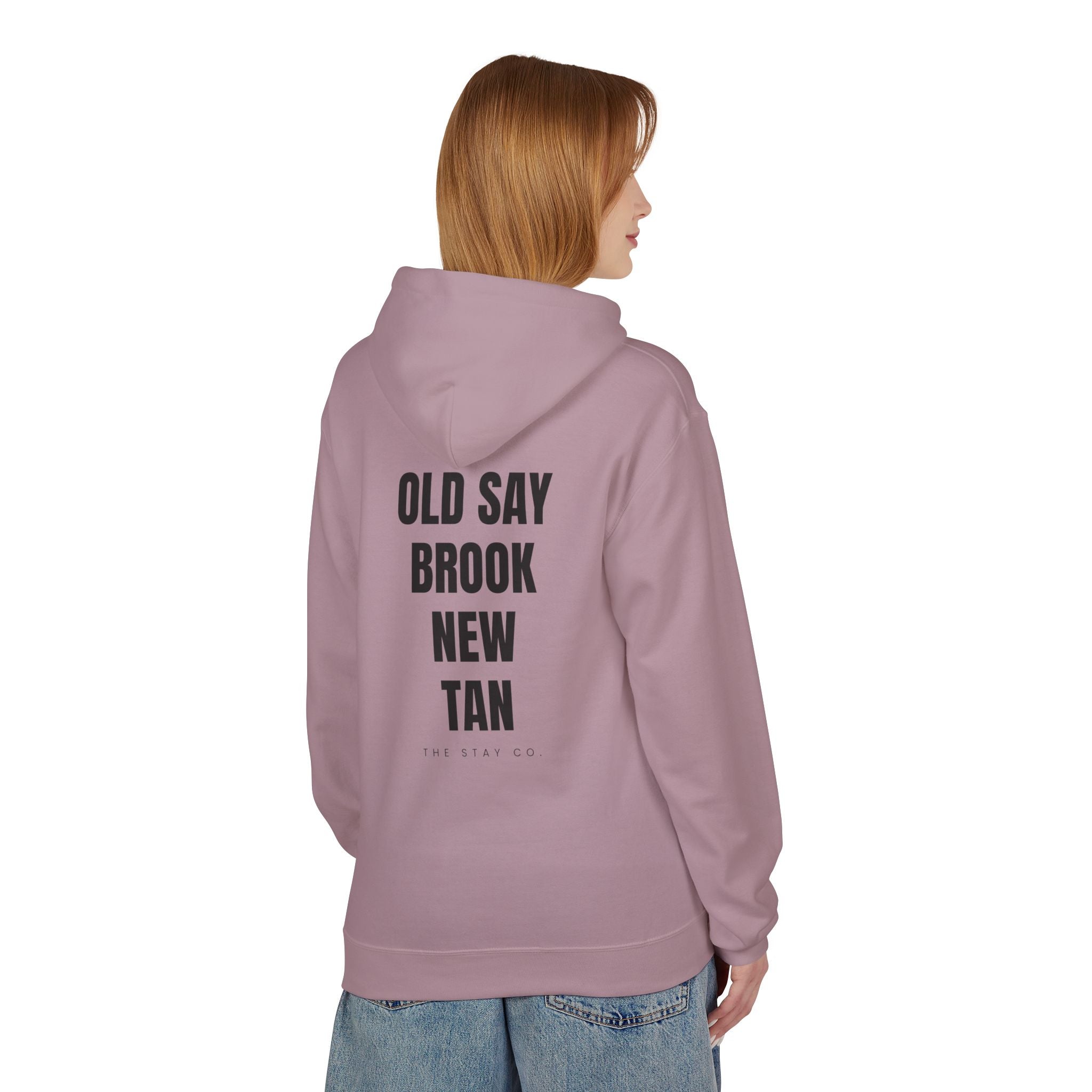 Adult- "Out Of Office" (Front) "Old Saybrook New Tan" (Back) - Hoodie
