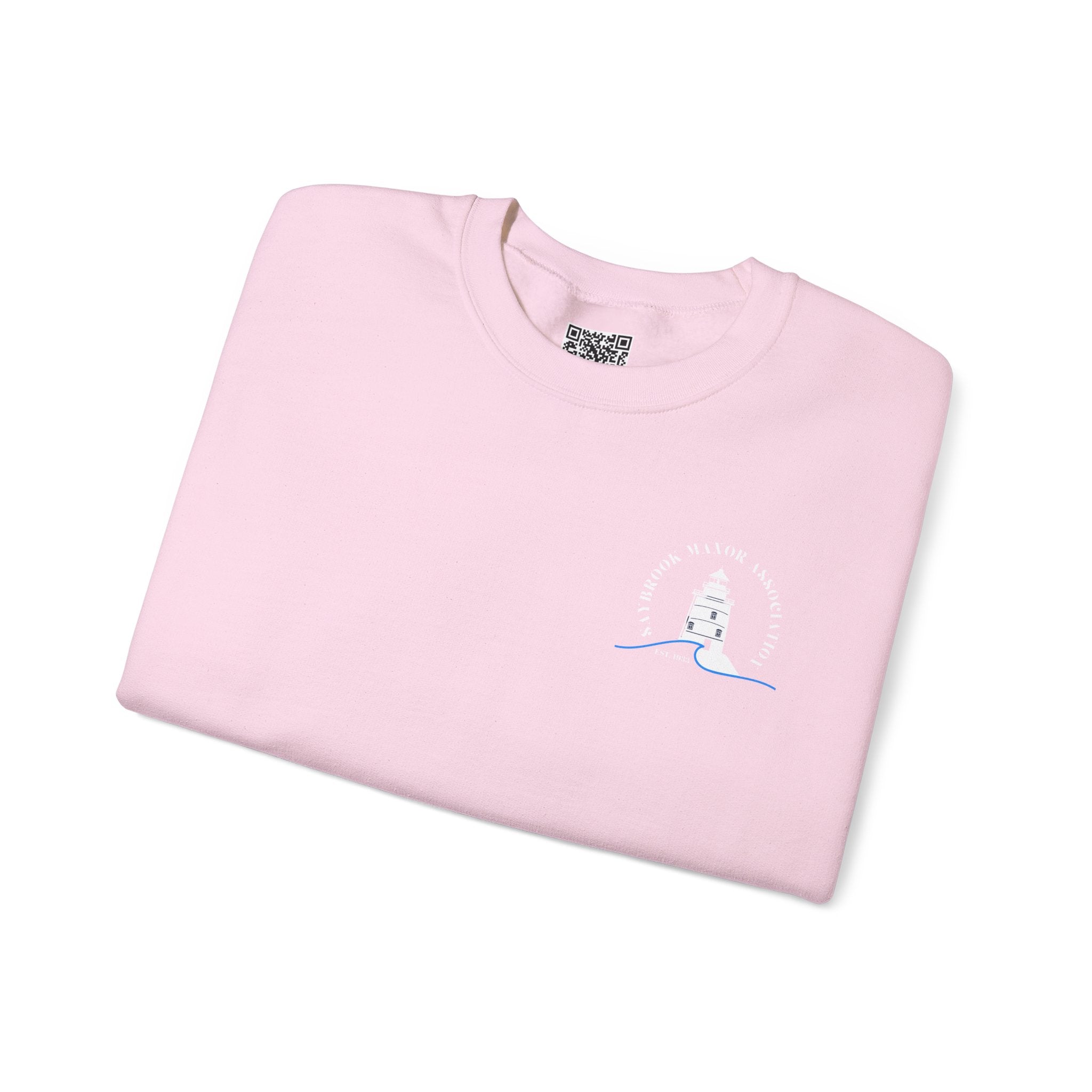Adult- Old Saybrook Crewneck Sweatshirt With Association Logo On Front