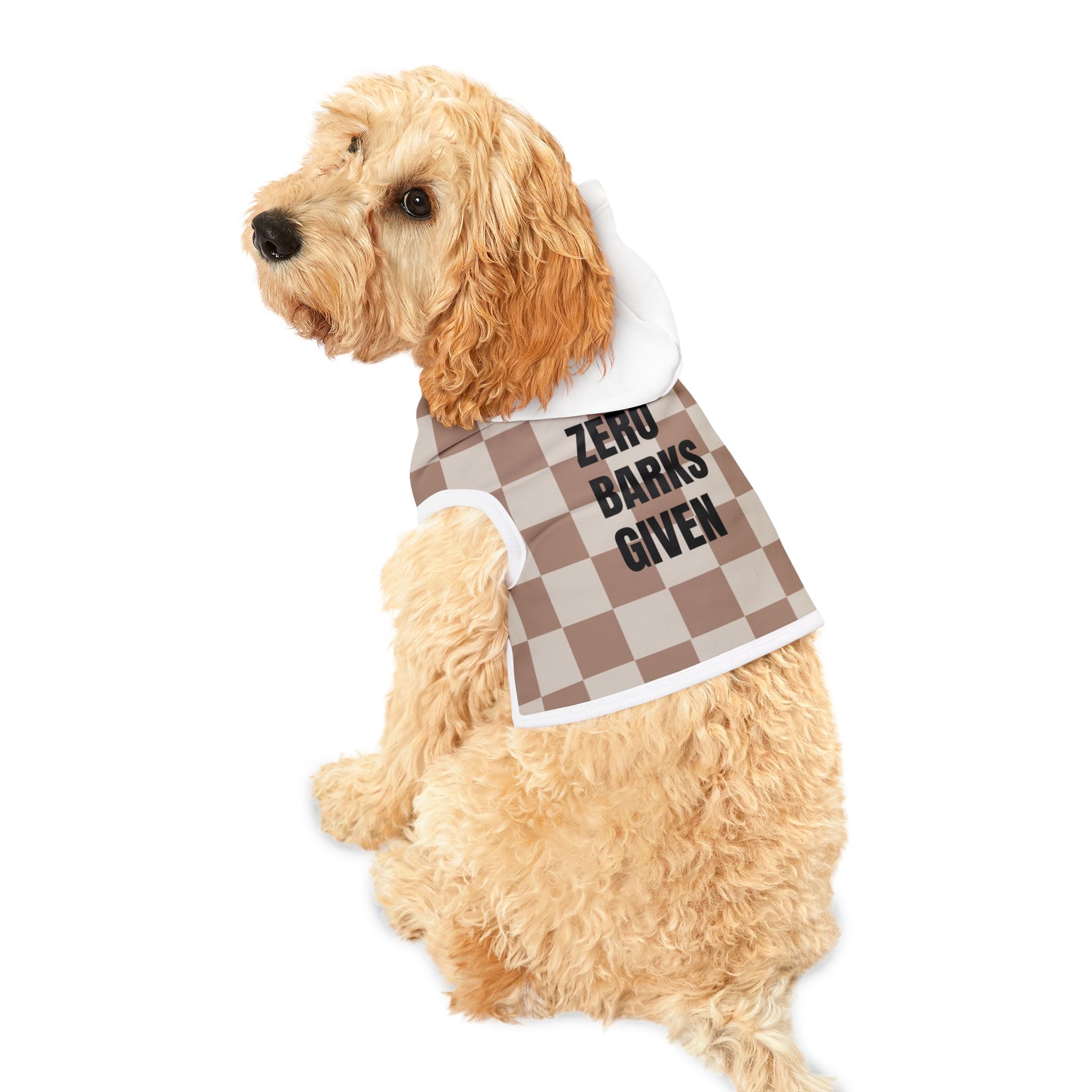 Dog Hoodie- "Zero Barks Given" Stylish Dog Apparel, Cute Pet Clothing, Fashionable Canine Hoodie, Dog Lover Gift, Pet Birthday Outfit