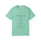 Matching "The Bach Club -Last Splash- Candlewood Lake" -T-Shirt in Blue Writing-Choose a Color-  Perfect for Bachelorette and Wedding Parties- Unisex Vacation Top, Sailor Humor Apparel