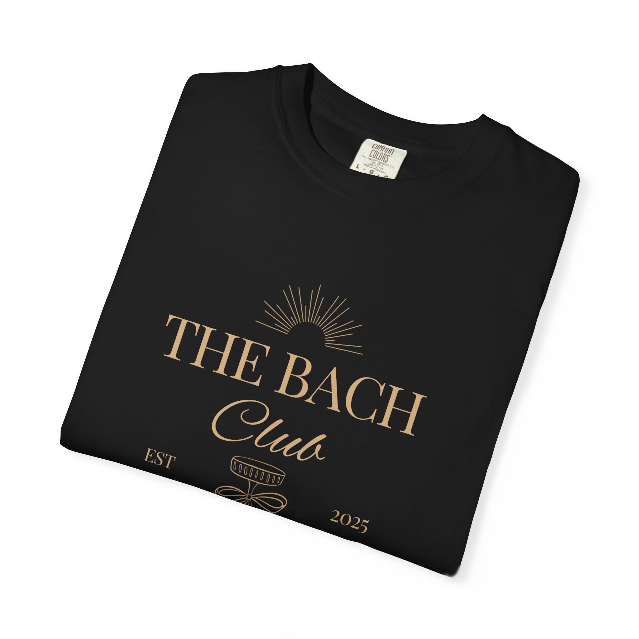 Matching "The Bach Club-Last Splash- Candlewood Lake" -In Beige Writing- Choose a Color Shirt- Perfect for Bachelorette and Wedding Parties- Unisex Vacation Top, Sailor Humor Apparel
