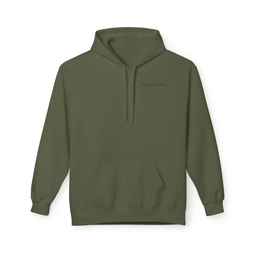 Adult- "Out Of Office" (Front) "Old Saybrook New Tan" (Back) - Hoodie