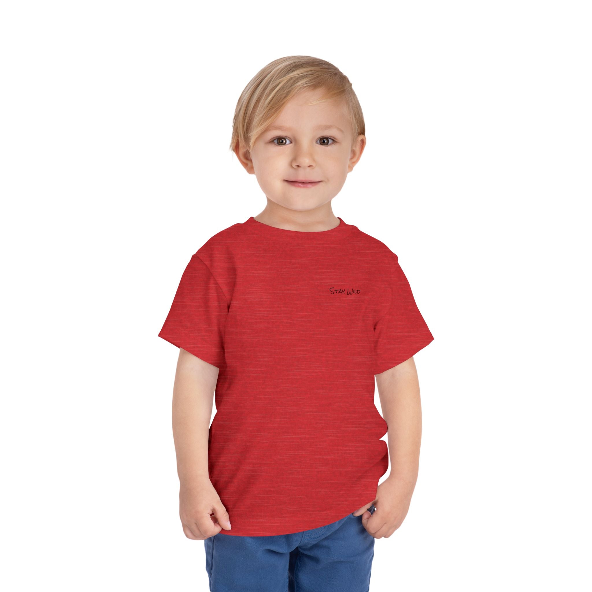 Toddler (2T-5T)- "Stay Wild" (Front) "Walk. Run. Wakeboard." (Back) -Short Sleeve Tee