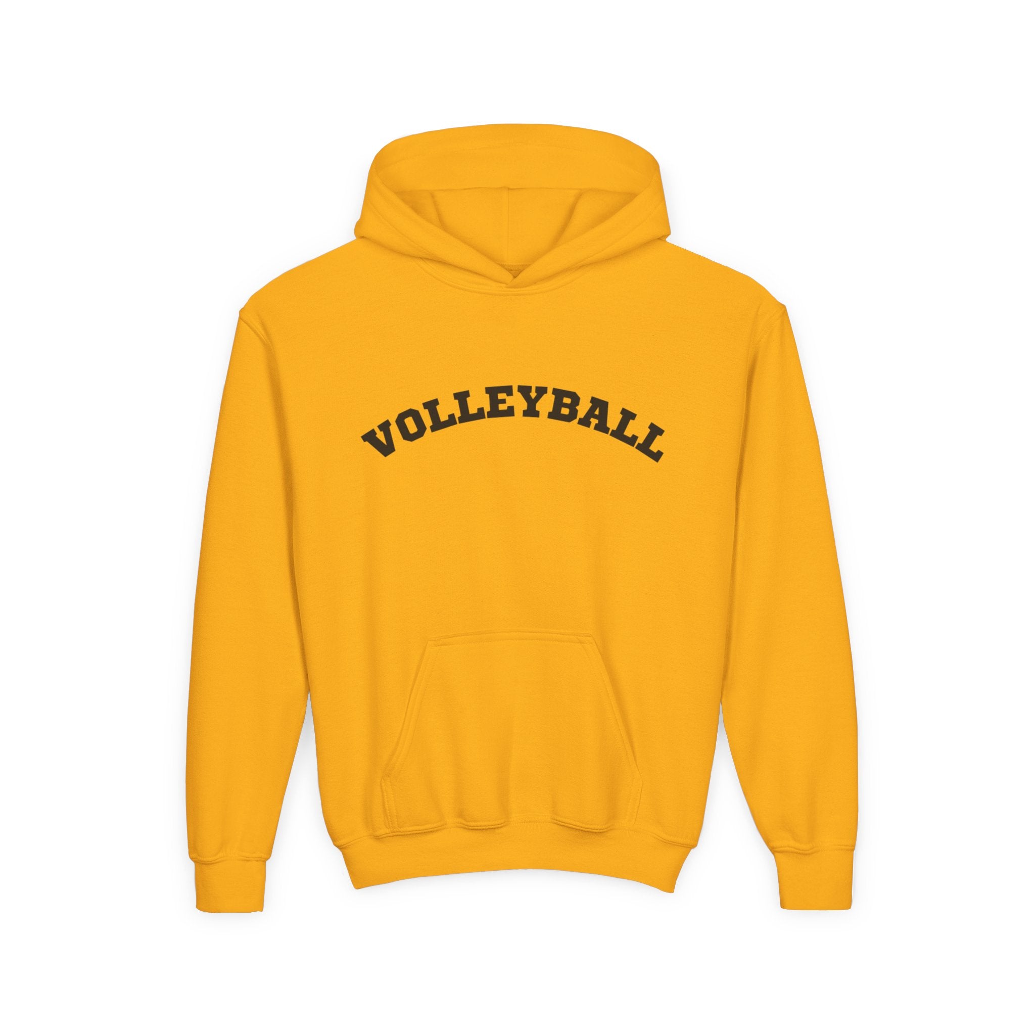 Youth Hoodie "Volleyball" - Choose Your Color- -Sports Apparel, Gift for Young Athletes, Team Spirit, Cozy Sweatshirt, Game Day Ready