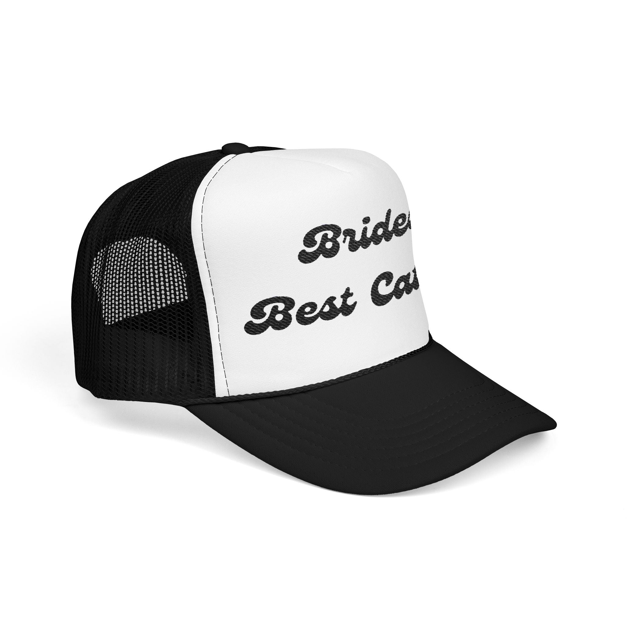"Brides Best Catch" -Foam Trucker Hat – Embroidered- Perfect for Bachelorettes and Wedding Parties