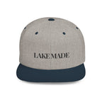 Embroidered Snackback Cap-"Lake Made"- Casual Hat, Outdoor Apparel, Summer Fashion, Gift for Him/Her, Festival Accessory