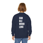 Youth-(XS-XL) "Catch Me At" (Front) "Candlewood Lake" (Back)- Unisex Crewneck Sweatshirt