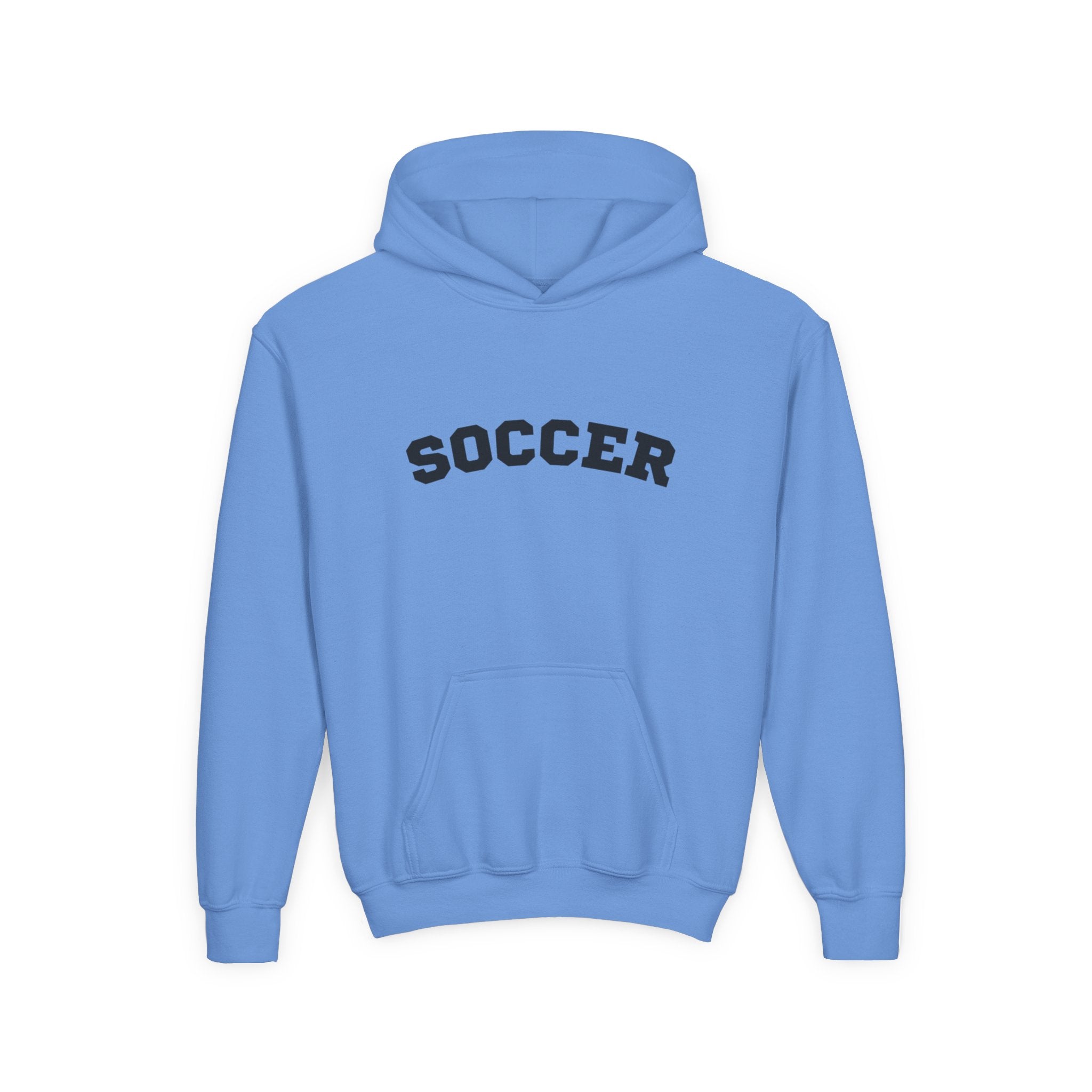 Youth Hoodie "Soccer" - Choose Your Color-Sports Apparel, Gift for Young Athletes, Team Spirit, Cozy Sweatshirt, Game Day Ready
