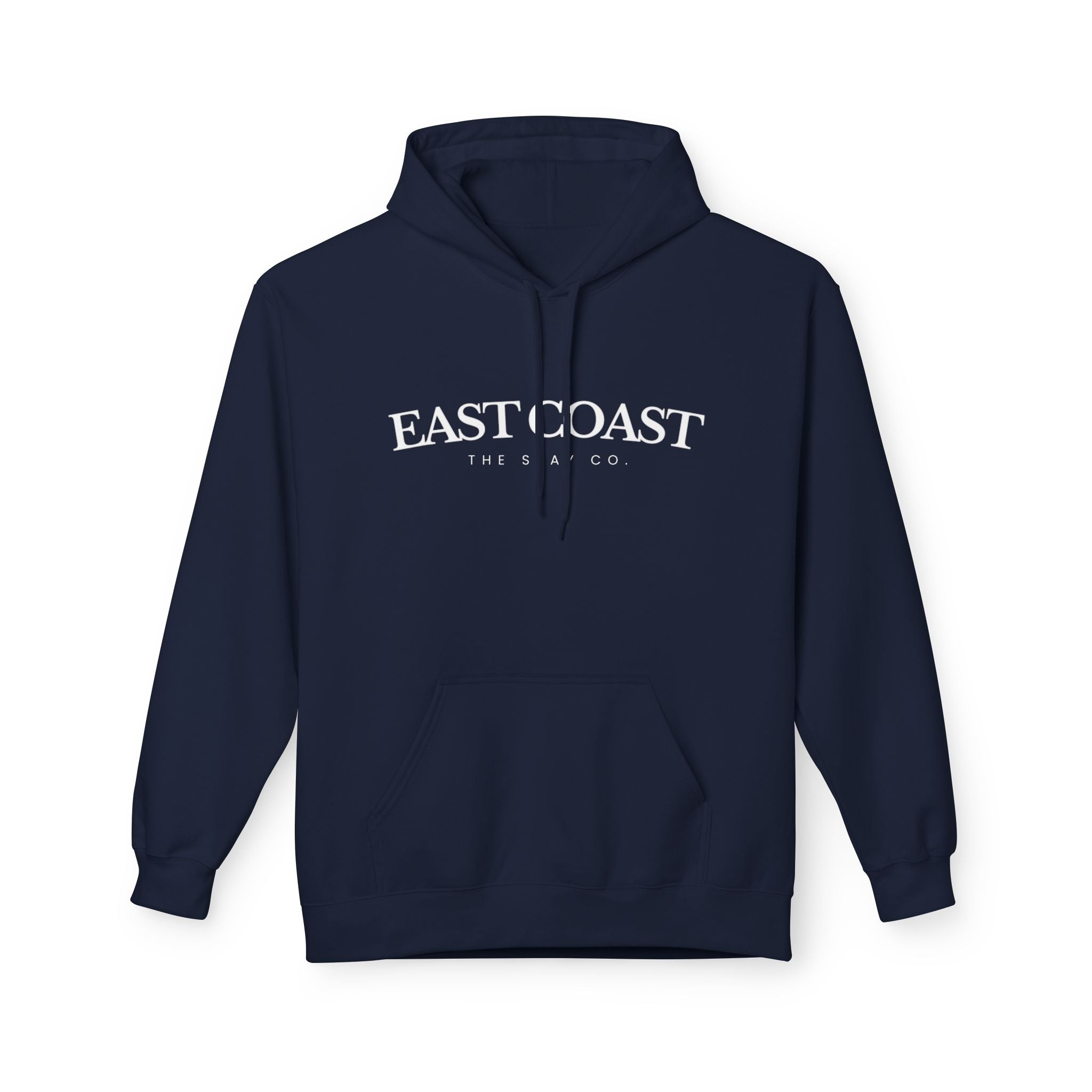 Adult-East Coast - White Writing Hoodie